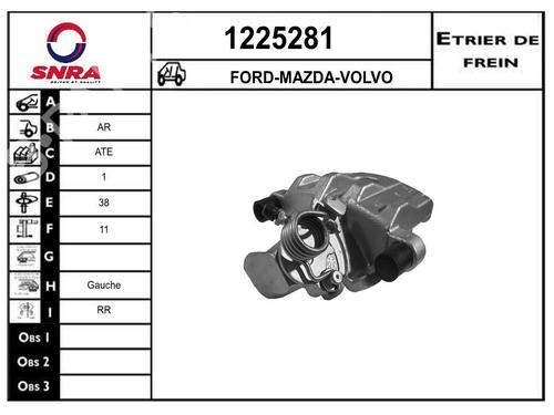 Used Left rear brake caliper Left rear brake caliper FORD FOCUS II (DA_, HCP, DP) [2004-2013] 34359203 34359203