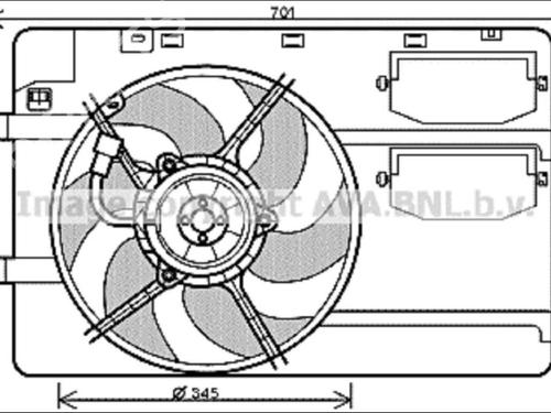 Ventilateur radiateur Ventilateur radiateur SMART FORFOUR (454) 1.3 (454.031) (95 hp) 36575496 36575496
