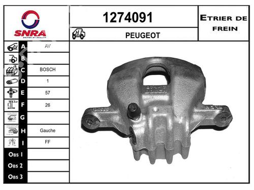 Used Left front brake caliper Left front brake caliper 36580799 36580799