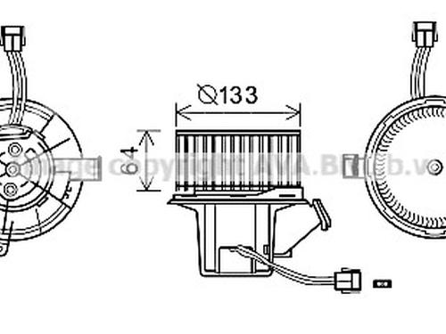 Used Heater blower motor Heater blower motor MERCEDES-BENZ C-CLASS (W204) [2007-2015] 33602288 33602288