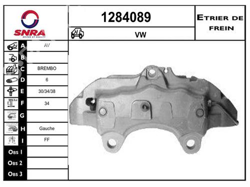 Used Left front brake caliper Left front brake caliper AUDI Q7 (4LB) 3.0 TDI quattro (233 hp) 34480402 34480402