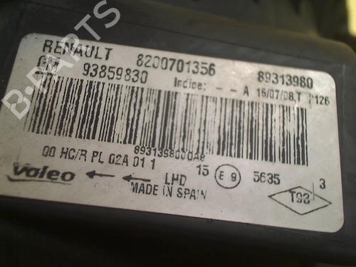 Right headlight RENAULT TRAFIC II Van (FL) 2.0 dCi 115 (FL01, FL0U, FL00, FL0H, FL0M) | BP34667322C29 - Image 3
