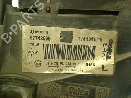 Left headlight SEAT LEON (1M1) 1.6 16 V | BP36072608C28 - Image 2