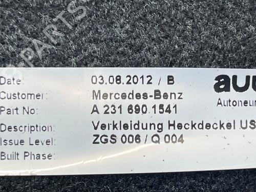 Boot lining MERCEDES-BENZ SL (R231) 500 (231.473) | BP36130521I3  - Image 9