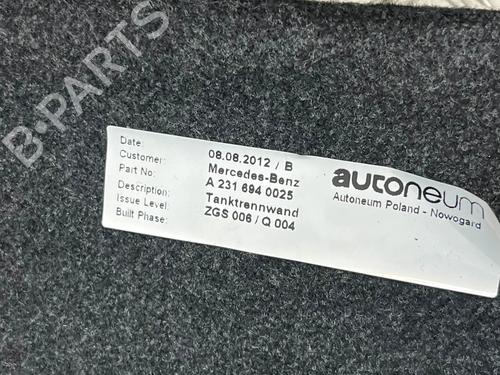 Boot lining MERCEDES-BENZ SL (R231) 500 (231.473) | BP36130518I3  - Image 9