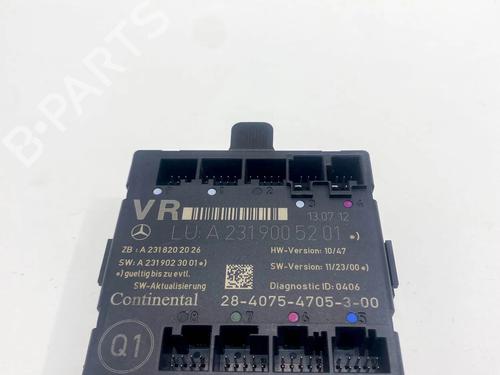 Used Electronic module Electronic module MERCEDES-BENZ SL (R231) 500 (231.473) (435 hp) 36124466 36124466