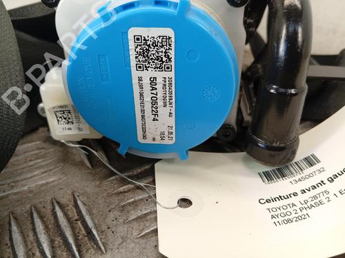 Front left seatbelt TOYOTA AYGO (_B4_) 1.0 VVTi (KGB40) | BP40493767I26 - Image 2