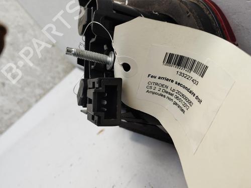 Right tailgate light CITROËN C5 III (RD_) 2.0 HDi 165 (RDRHHA, RDRHH8) | BP39543658C80 - Image 2