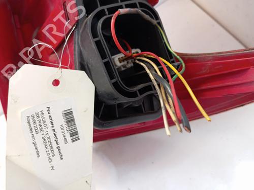 Used Left taillight Left taillight PEUGEOT 206 SW (2E/K) 2.0 HDi (90 hp) 34325613 34325613