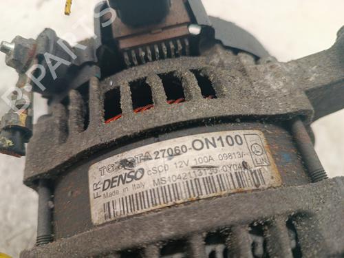 Used Alternator Alternator TOYOTA YARIS (_P13_) 1.4 D (NLP130_, NLP130) (90 hp) 34306779 34306779