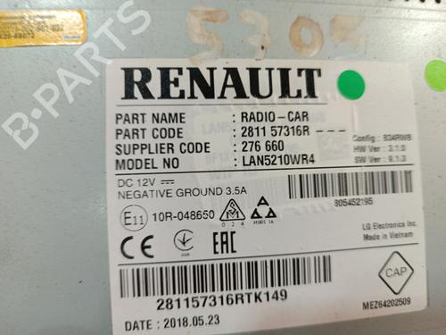 Used Display monitor Display monitor RENAULT CLIO IV (BH_) 1.5 dCi 75 (75 hp) 34318594 34318594