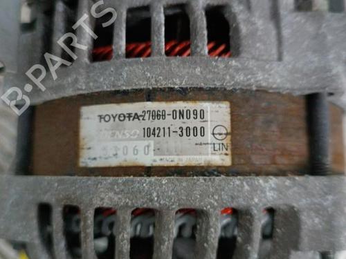 Used Alternator Alternator TOYOTA YARIS (_P13_) 1.4 D (NLP130_, NLP130) (90 hp) 34307048 34307048