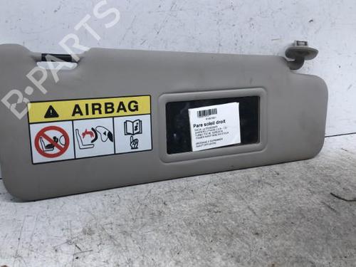 Højre solskærm Højre solskærm DACIA SANDERO II TCe 90 (B8M1, B8MA, B8AC) (90 hp) 34307359 34307359