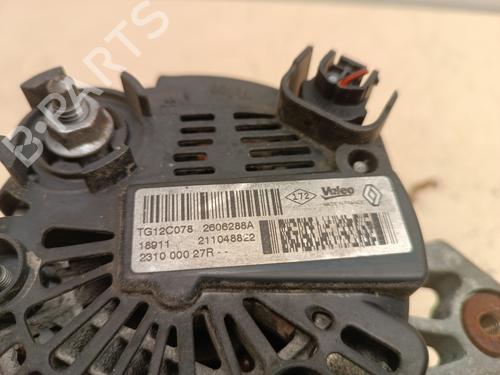 Used Alternator Alternator RENAULT MEGANE III Grandtour (KZ0/1) 1.5 dCi (KZ0C, KZ1A) (90 hp) 34312319 34312319