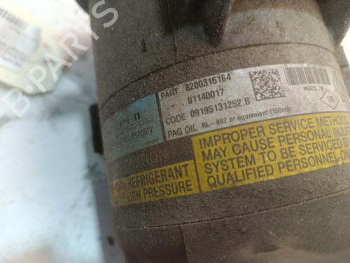 Used AC compressor AC compressor RENAULT SCÉNIC II (JM0/1_) 1.5 dCi (JM1F) (86 hp) 39213355 39213355