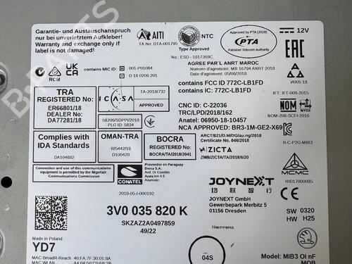 Radio SKODA KAROQ (NU7, ND7) 2.0 TDI | BP36134173E6 - Image 2