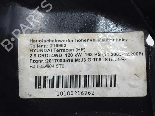 Left headlight HYUNDAI TERRACAN (HP) 2.9 CRDi 4WD | BP36136191C28 - Image 4