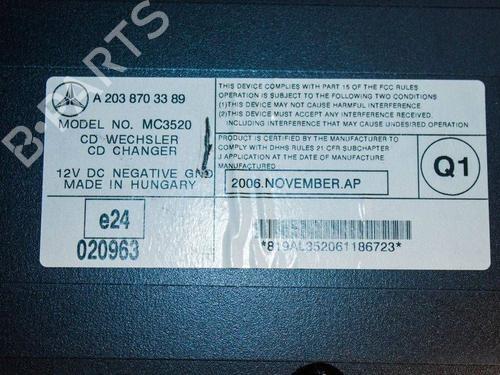 Electronic module MERCEDES-BENZ C-CLASS (W203) C 350 (203.056) | BP36268865M83 - Image 6