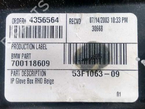 Glove box BMW X5 (E53) 3.0 i | BP7061783C95 