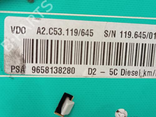 Instrument cluster PEUGEOT 407 (6D_) 1.6 HDi 110 (6D9HZC, 6D9HYC) | BP10904223C47 