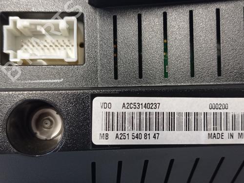 Instrument cluster MERCEDES-BENZ R-CLASS (W251, V251) R 350 CDI 4-matic (251.022, 251.122) | BP9676396C47 