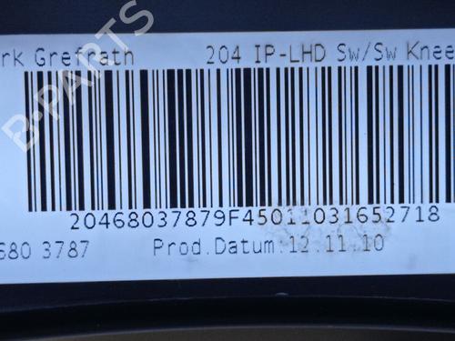 Dashboard MERCEDES-BENZ C-CLASS (W204) C 200 CDI (204.001) | BP31584933C46 