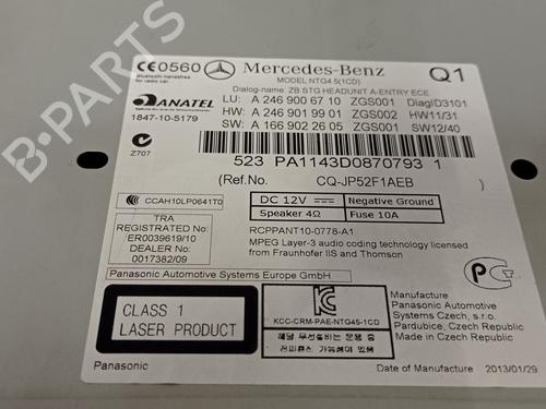 Electronic module MERCEDES-BENZ B-CLASS Sports Tourer (W246, W242)  | BP27882652M83 
