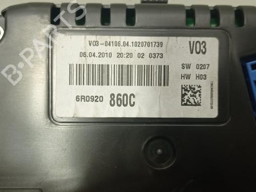 Instrument cluster VW POLO V (6R1, 6C1) 1.2 | BP17728570C47 