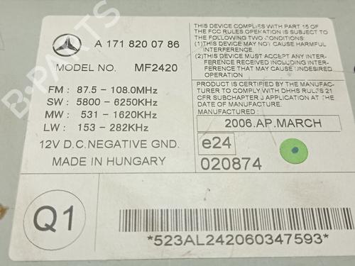 Radio MERCEDES-BENZ SLK (R171)  | BP24598045E6 
