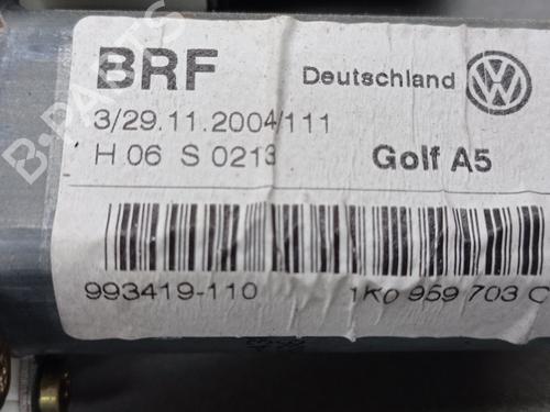 Rear left window mechanism VW GOLF V (1K1)  | BP18169777C24 
