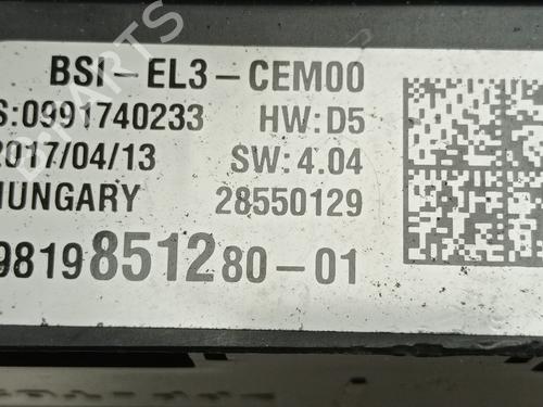 Fuse box CITROËN C3 II (SC_)  | BP27934260E1 