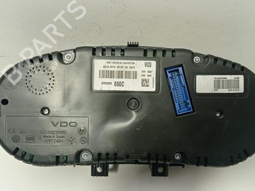 Instrument cluster VW POLO V (6R1, 6C1) 1.2 | BP17728570C47 