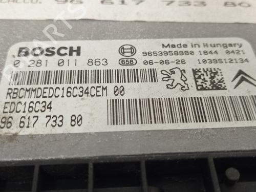 Engine control unit (ECU) CITROËN C4 I (LC_) 1.6 HDi | BP8602457M57 
