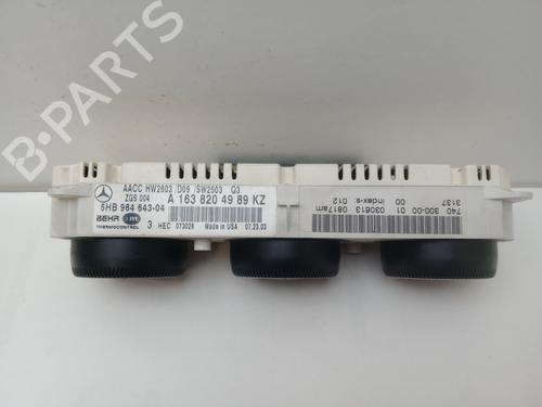 Climate control MERCEDES-BENZ M-CLASS (W163) ML 270 CDI (163.113) | BP29353943I5 
