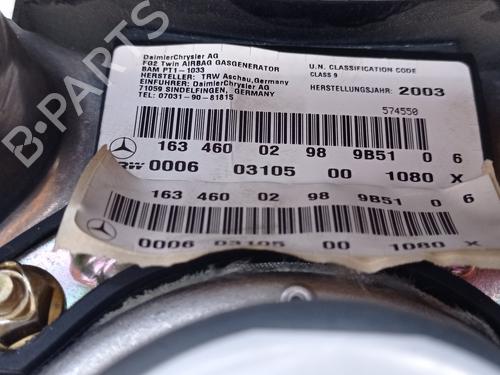 Airbag Kit MERCEDES-BENZ M-CLASS (W163) ML 400 CDI (163.128) | BP9809888C86 