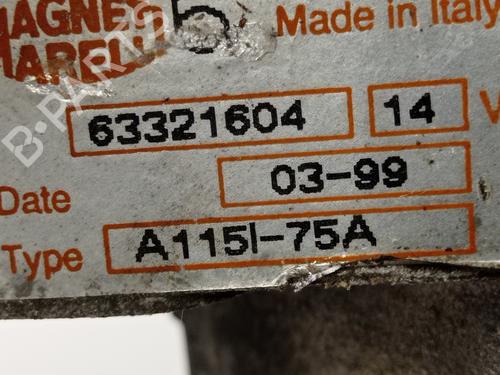 Alternator FIAT PUNTO (176_) 55 1.1 | BP21384351M7 
