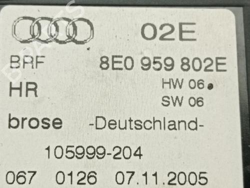 Right rear window motor AUDI A4 B7 (8EC) 2.0 TDI 16V | BP29907152E22 