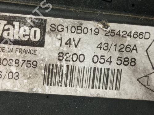 Alternator RENAULT SCÉNIC I MPV (JA0/1_, FA0_) 1.9 dTi (JA1U) | BP31267782M7 