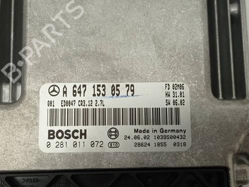 Engine control unit (ECU) MERCEDES-BENZ E-CLASS (W211) E 270 CDI (211.016) | BP37223636M57 - Image 3