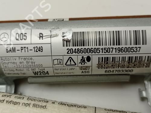 Right curtain airbag MERCEDES-BENZ C-CLASS (W204) C 320 CDI (204.022) | BP10056551C12 