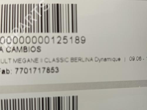 Gearbox RENAULT MEGANE II Saloon (LM0/1_)  | BP27367711M3 