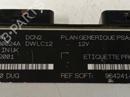 Engine control unit (ECU) PEUGEOT 206 Hatchback (2A/C) 1.9 D | BP9648035M57 