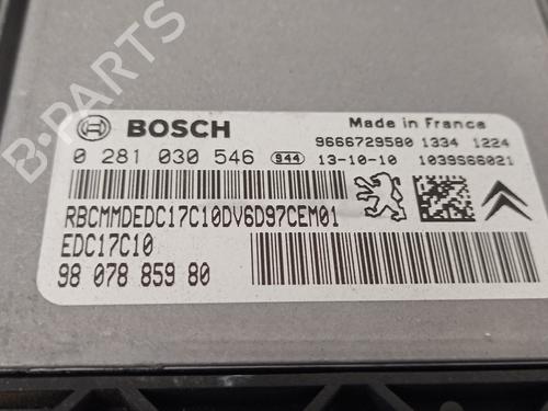 Engine control unit (ECU) CITROËN BERLINGO MULTISPACE (B9) 1.6 HDi 90 | BP7614676M57 