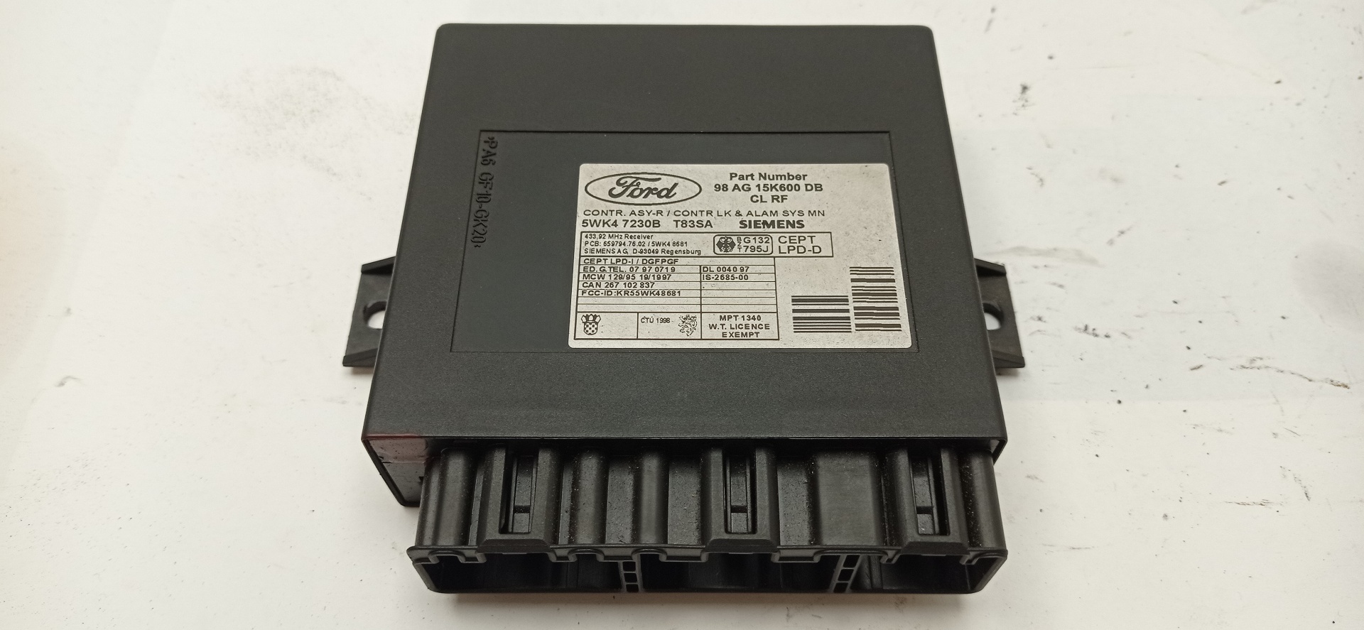Comfort control module FORD FOCUS I (DAW, DBW) 1.4 16V 8263492 BParts
