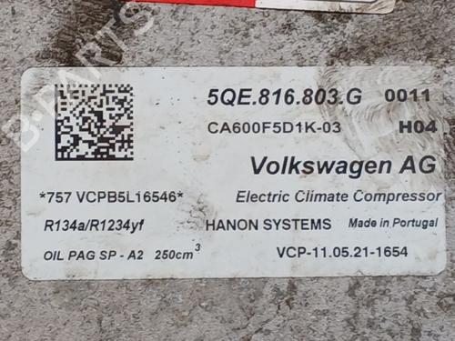 AC compressor VW CRAFTER Van (SY_, SX_) e-Crafter FWD (SXB) | BP39140402M34 - Image 7