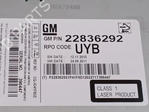 Radio OPEL MERIVA B MPV (S10) 1.4 LPG (75) | BP36932869E6  - Image 8