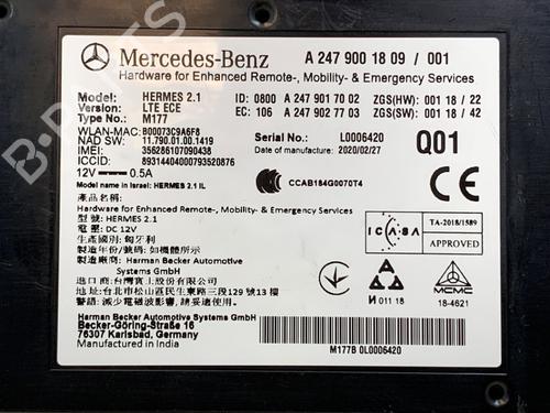 Electronic module MERCEDES-BENZ SPRINTER 3,5-t Van (B907, B910) 319 CDI RWD (907.633, 907.635, 907.637) | BP38614391M83  - Image 6