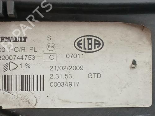 Left headlight DACIA LOGAN MCV (KS_) 1.6 16V (KS0L, KS0M, KS0P, KS1S) | BP37089104C28 - Image 8
