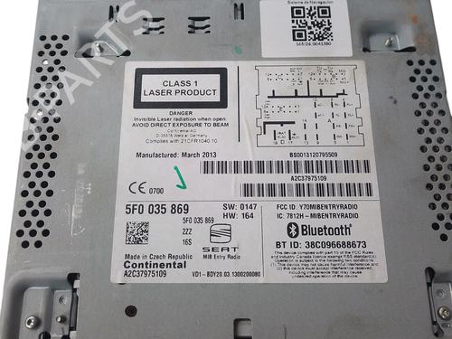 Electronic module SEAT LEON (5F1) 1.4 TSI | BP38553779M83 - Image 2