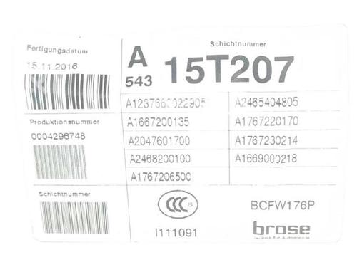 Front left window mechanism MERCEDES-BENZ A-CLASS (W176) A 200 CDI / d (176.008) | BP38220982C22 - Image 3